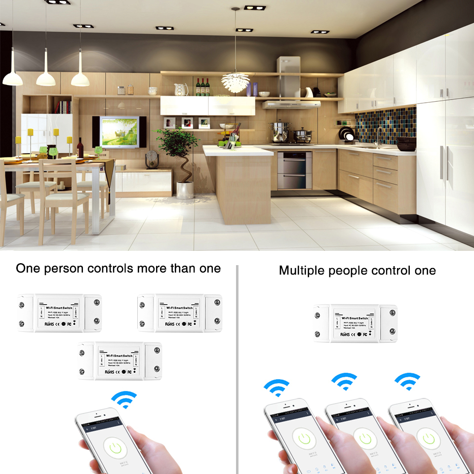 Wifi智能开关模块DIY涂鸦无线遥控器